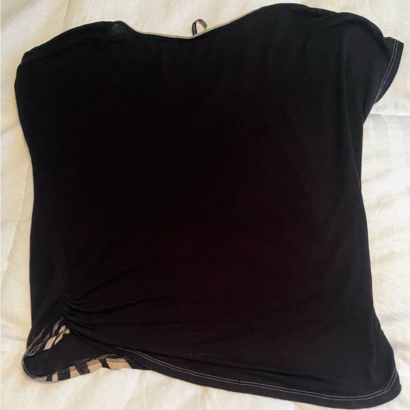 Skinny Minnie petite extra large, zebra studded shirt,ruched side - Picture 2 of 9